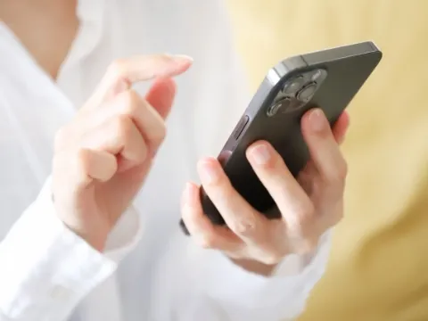 スマートフォン操作イメージ
