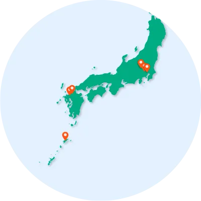 コールセンター拠点地図
